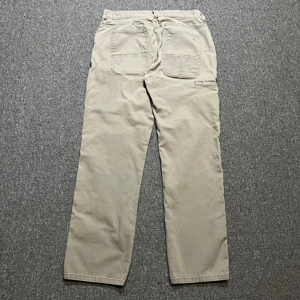 Ridgecut Toughwear Mens 34x32 Beige Canvas Carpenter Pants Utility Workwear - Picture 2 of 11